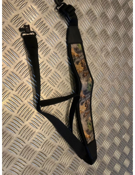 Sangle a bandoulière chasse rembourrée amovible avec 2 points fixation