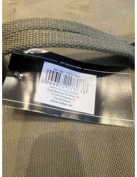 sac dos polochon paquetage militaire marin us vert kaki coton mil-tec 55 litres