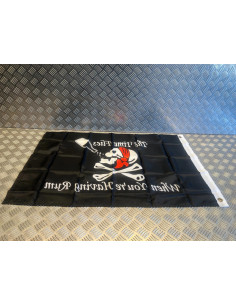 drapeau pirate rhum 90 x 60 cm ca vole quand on boit du rhum 100% polyester 2