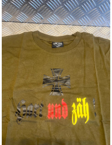 t-shirt tshirt mil-tec dur et rapide hart und zah toutes tailles neuf