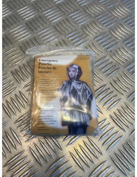 kit poncho urgent résiste intempérie pluie couverture survie randonnee camping