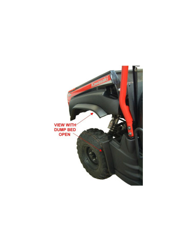 kit 4 extension ailes noir direct 2 buggy ssv kawasaki 750 teryx TERYX3000 bihr