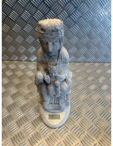statue religieuse vierge a l enfant dite la morenet pierre calcaire style roman