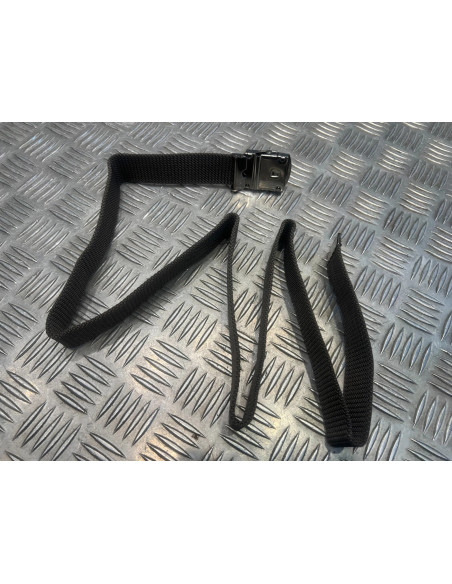 Ceinture militaire en toile nylon gris ranger kaki avec boucle chrome