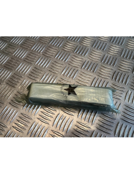 Ceinture militaire en toile nylon blanc avec boucle chrome