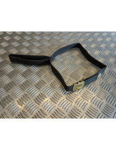 Ceinture militaire en toile nylon gris ranger kaki avec boucle doree 2