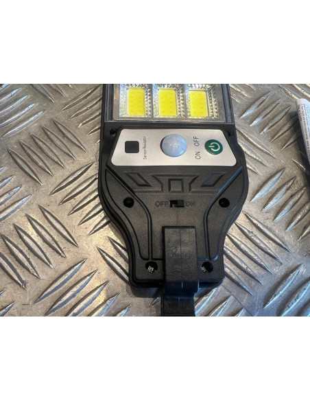 lampe murale exterieure solaire capteur mouvement eclairage led 9cob jardins mur