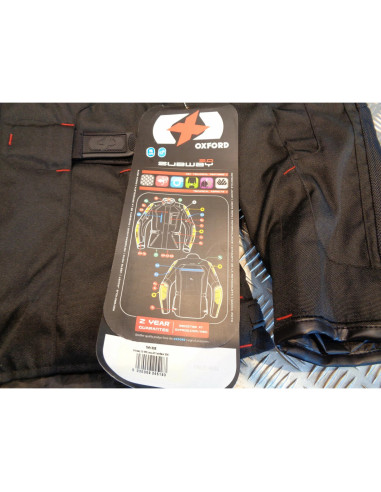 veste textile longue oxford subway 2.0 tech noir homme taille s motard moto TM13