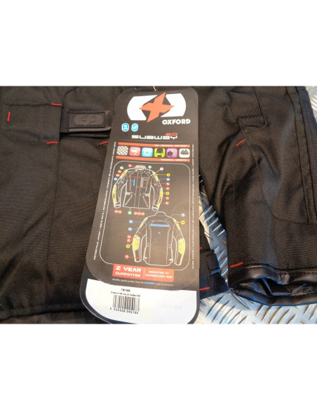 veste textile longue oxford subway 2.0 tech noir homme taille s motard moto TM13