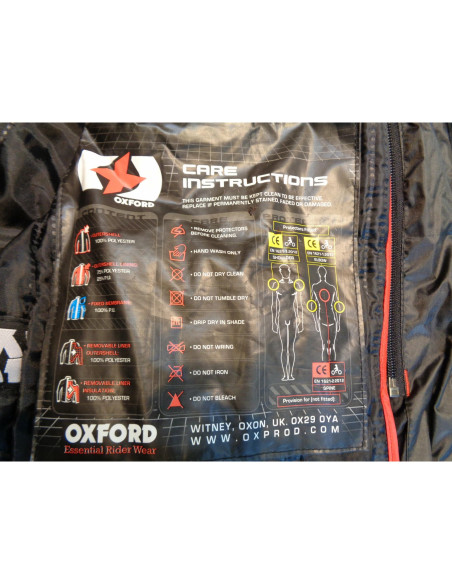 veste textile longue oxford subway 2.0 tech noir homme taille s motard moto TM13