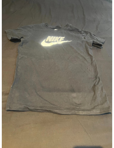 t shirt tshirt enfant nike noir taille l