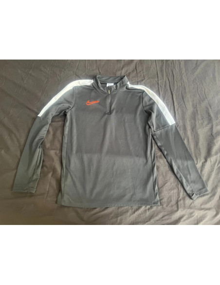 t shirt manche longues haut entrainement enfant nike foot dri fit noir taille l