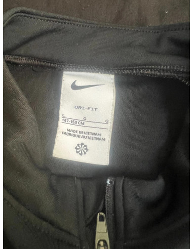 t shirt manche longues haut entrainement enfant nike foot dri fit noir taille l