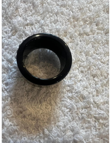 Bague cristaluna vera acrylique noir swarovski jet hematite 101 109 86