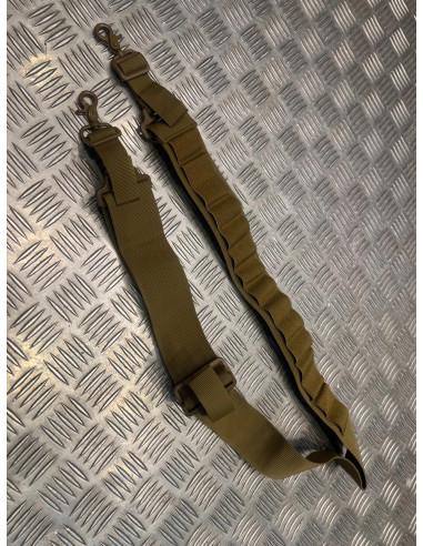 Bandoulière deux points sangle ajustable coyote porte cartouches de 15 munitions