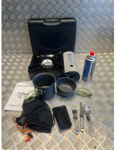 réchaud cartouche gaz portatif camping randonnée bivouac chasse pèche accessoire