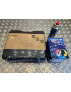 réchaud cartouche gaz portatif camping randonnée bivouac chasse pèche accessoire 2