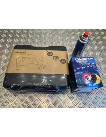 réchaud cartouche gaz portatif camping randonnée bivouac chasse pèche accessoire