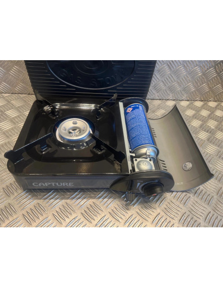 réchaud cartouche gaz portatif camping randonnée bivouac chasse pèche accessoire