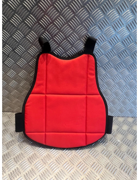 plastron enfant field protection reversible rouge et bleu paintball neuf