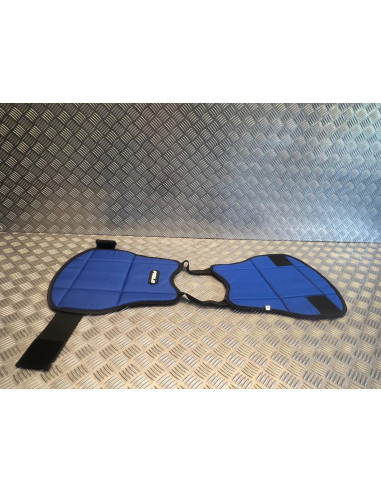 plastron enfant field protection reversible rouge et bleu paintball neuf