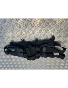 Harnais ceinture porte 4 pots et 1 bouteille air noir annex pour paintball neuf 2