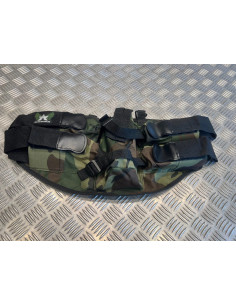 Harnais ceinture pour 4 pots billes et 1 bouteille air camo annex pour paintball