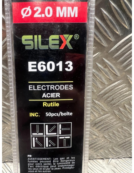 50 baguette electrode poste soudure acier soudage silex e6013 diam 2mm rutile