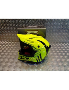 casque progrip 3095 pour moto cross mx enduro taille s 55 - 56 jaune 2