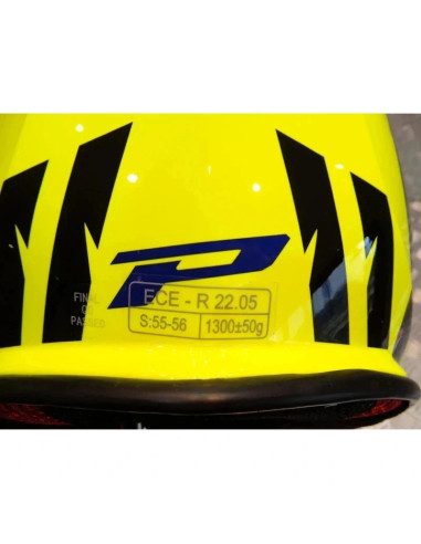 casque progrip 3095 pour moto cross mx enduro taille s 55 - 56 jaune
