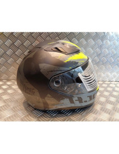 casque integral moto hjc i70 rias homme noir gris jaune taille l 58 - 59 cm
