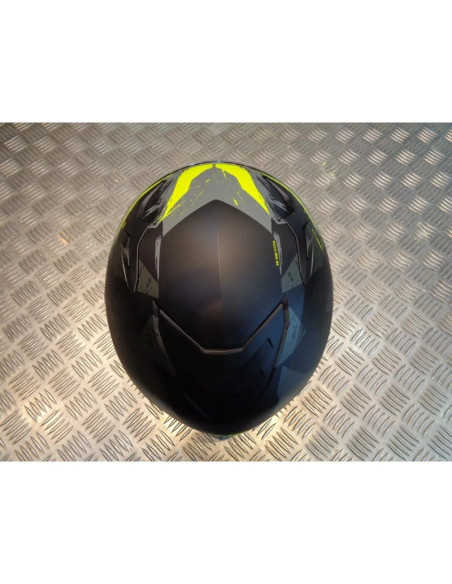 casque integral moto hjc i70 rias homme noir gris jaune taille l 58 - 59 cm