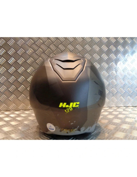 casque integral moto hjc i70 rias homme noir gris jaune taille s 55 - 56 cm