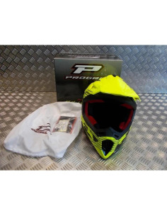 casque progrip 3095 pour moto cross mx enduro taille xl 61 jaune