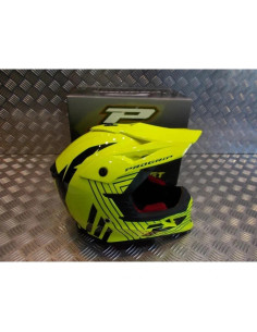 casque progrip 3095 pour moto cross mx enduro taille xl 61 jaune 2