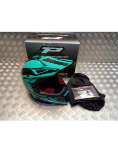 casque progrip 3095 pour moto cross mx enduro taille s 55 - 56 aqua