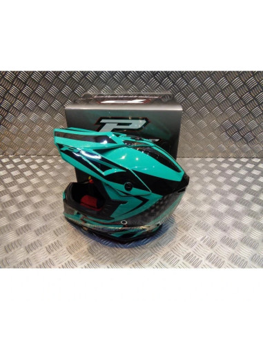 casque progrip 3095 pour moto cross mx enduro taille s 55 - 56 aqua