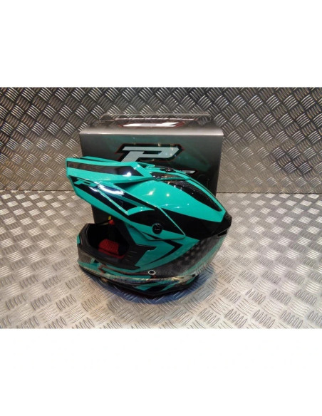 casque progrip 3095 pour moto cross mx enduro taille s 55 - 56 aqua