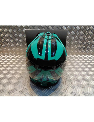 casque progrip 3095 pour moto cross mx enduro taille s 55 - 56 aqua