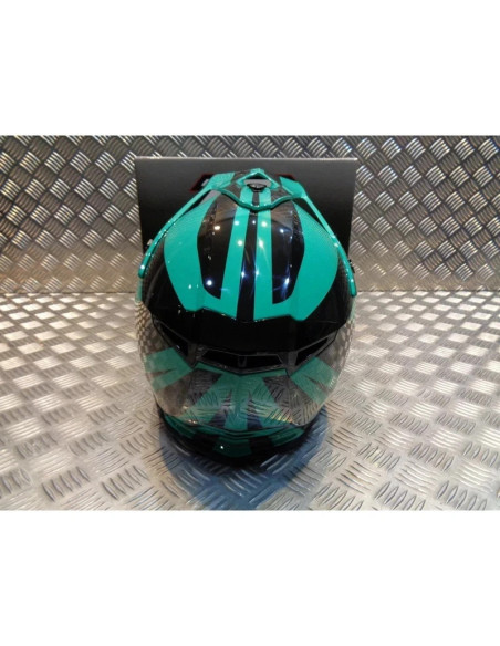 casque progrip 3095 pour moto cross mx enduro taille s 55 - 56 aqua