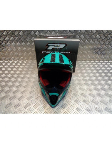 casque progrip 3095 pour moto cross mx enduro taille s 55 - 56 aqua