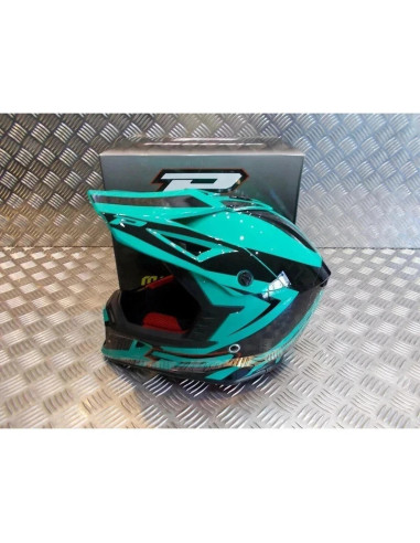 casque progrip 3095 pour moto cross mx enduro taille xl 61 aqua