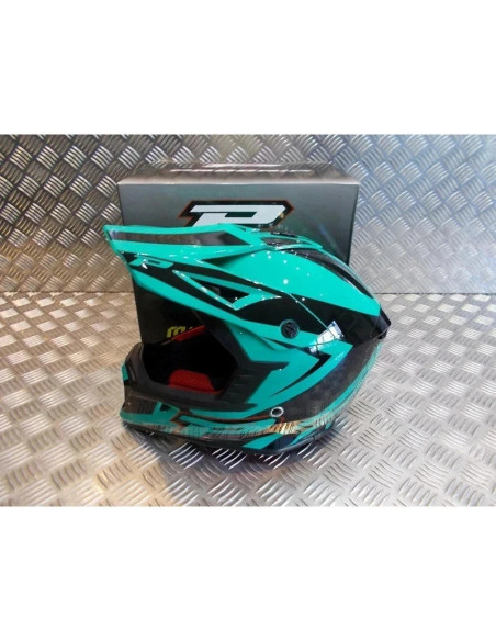casque progrip 3095 pour moto cross mx enduro taille xl 61 aqua
