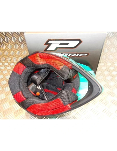 casque progrip 3095 pour moto cross mx enduro taille xl 61 aqua