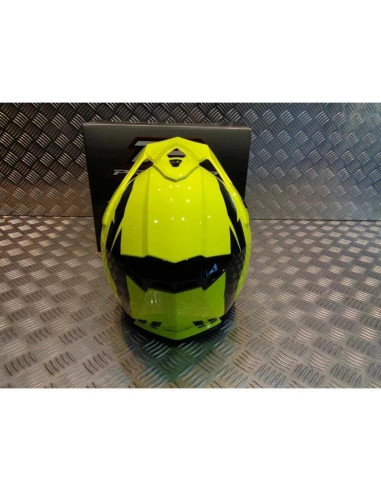 casque progrip 3095 pour moto cross mx enduro taille xxl 63 - 64 jaune