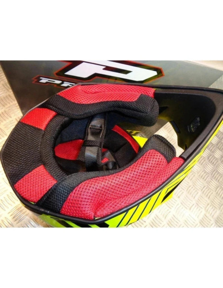 casque progrip 3095 pour moto cross mx enduro taille xxl 63 - 64 jaune
