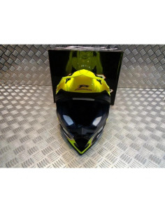 casque progrip 3091 pour moto cross mx enduro taille xxl 63 jaune fluo 2