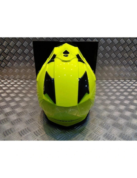 casque progrip 3091 pour moto cross mx enduro taille xxl 63 jaune fluo