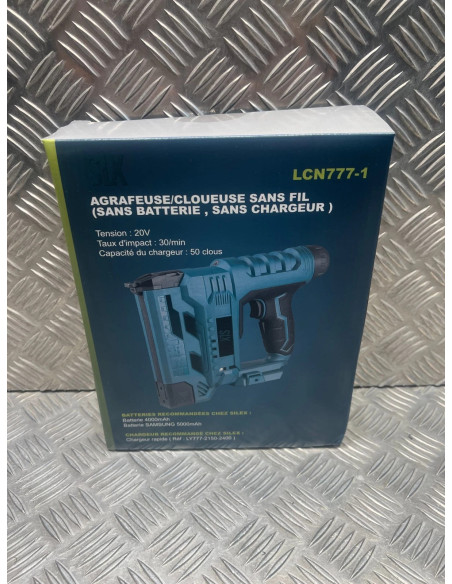 Silex agrafeuse cloueur sans fil pour batterie au Lithium 20v lcr777-1 neuf