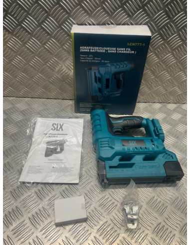 Silex agrafeuse cloueur sans fil pour batterie au Lithium 20v lcr777-1 neuf